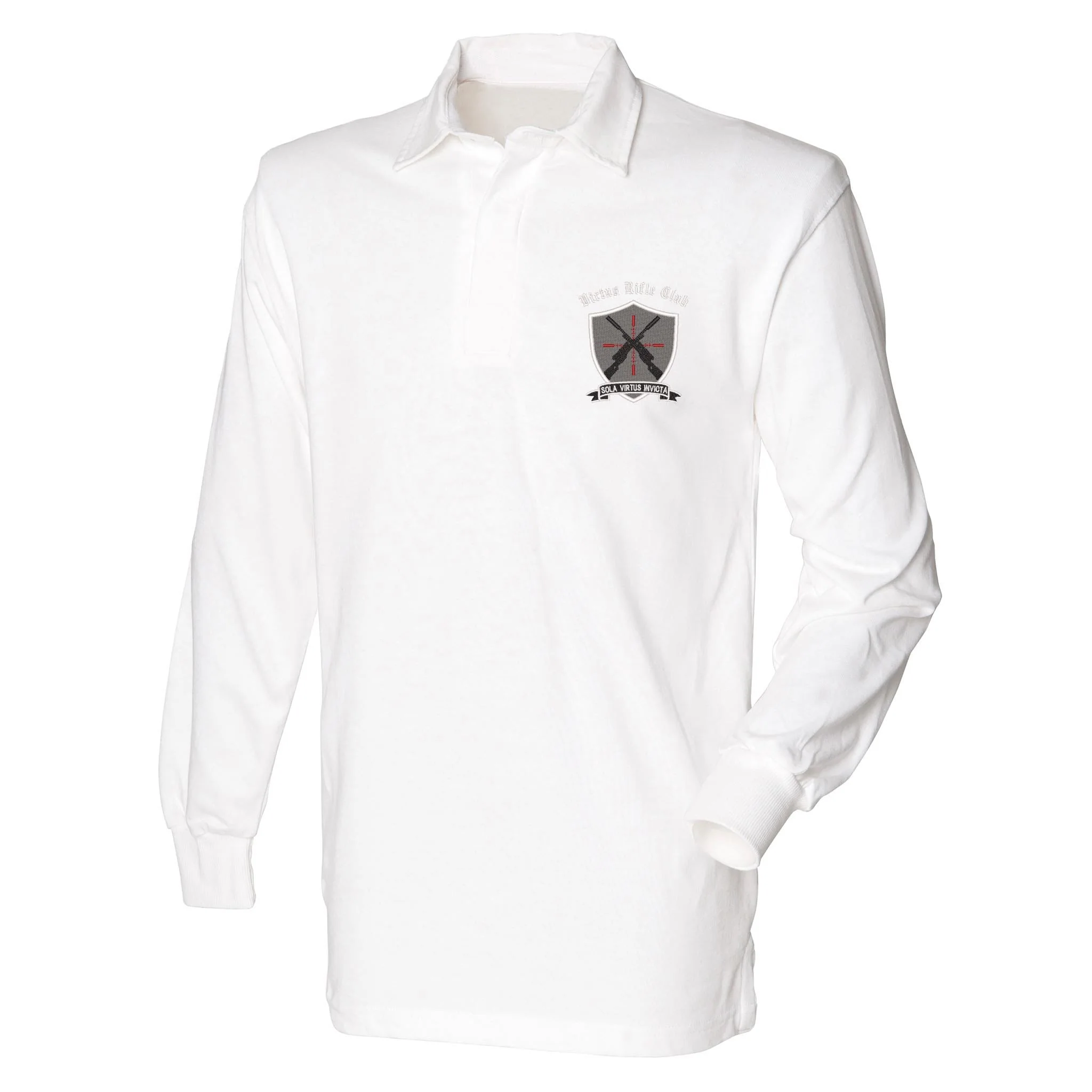 Virtus Rifle Club Front Row Long Sleeve Rugby Shirt - Image 5