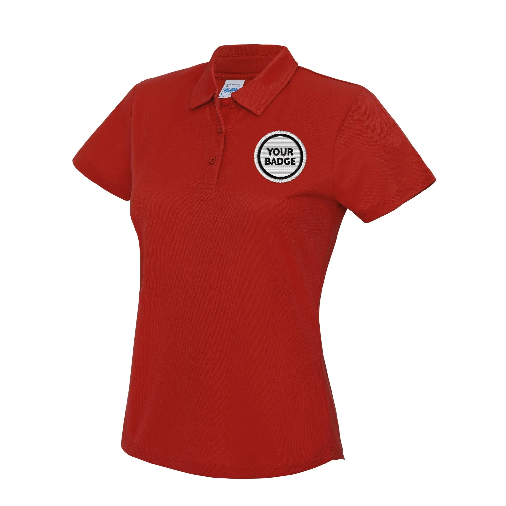 Womens Cool Polo - Choose Your Badge - Image 2