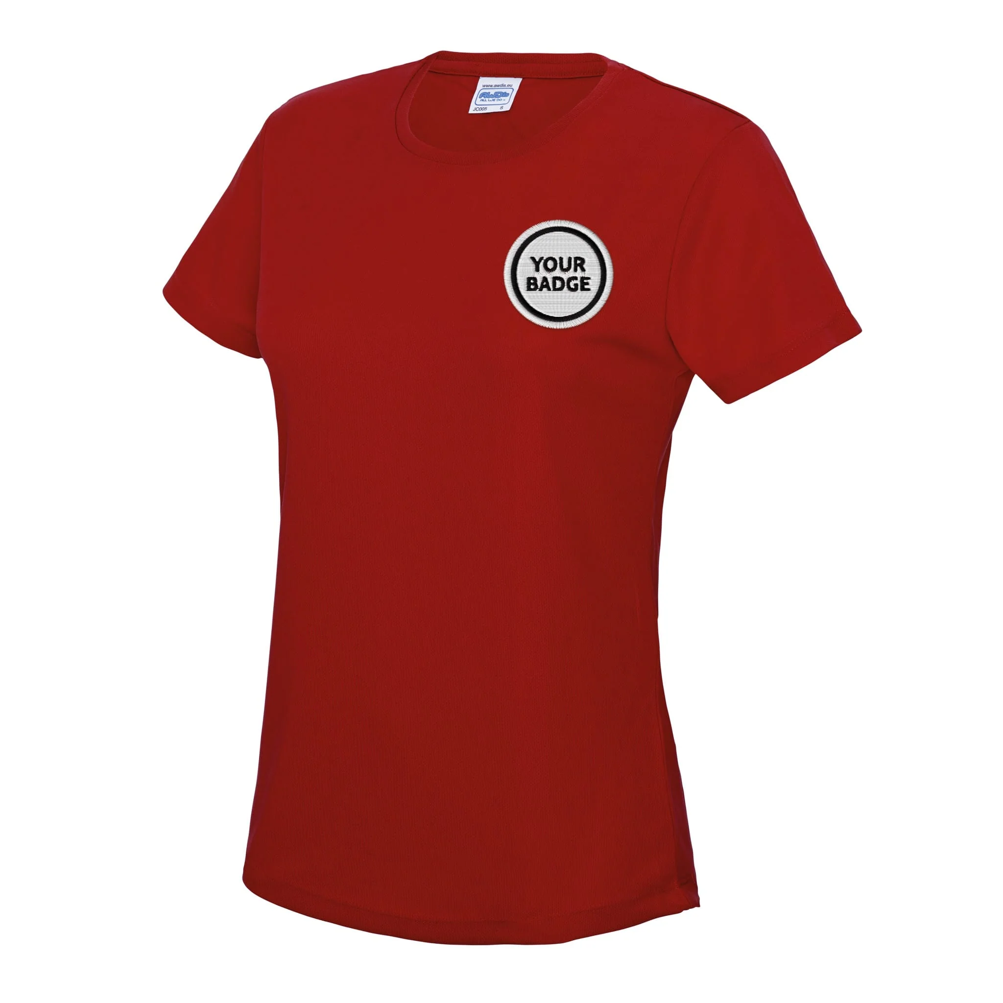 Womens Polyester T-Shirt - Choose Your Badge - Image 3