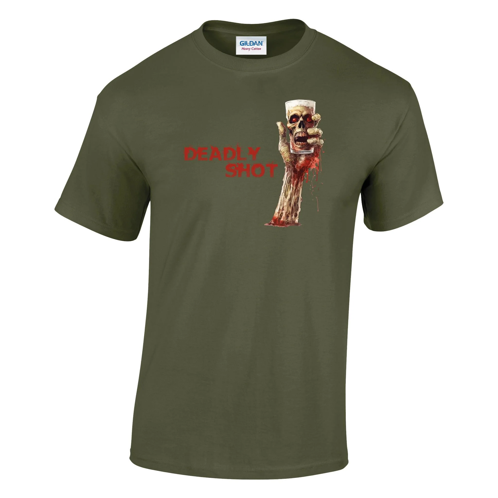 Zombie Deadly Shot Printed T-Shirt - Image 8